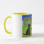 Lustiges Pool-Party Labradors Tasse (Links)