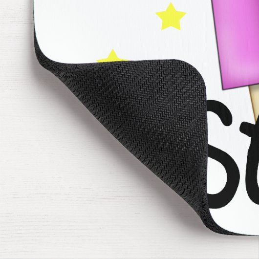 Lustiges Pop-Stern-Mädchen Mousepad (Ecke)