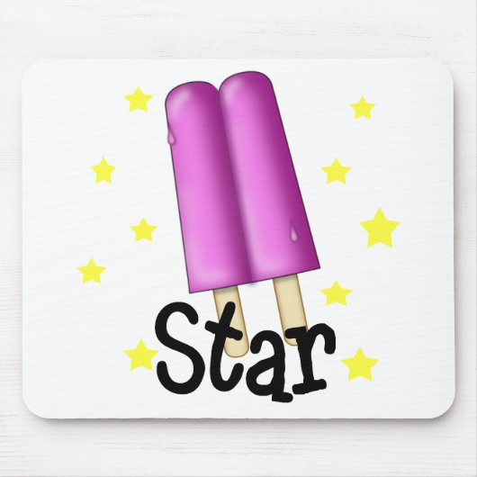 Lustiges Pop-Stern-Mädchen Mousepad (Vorne)