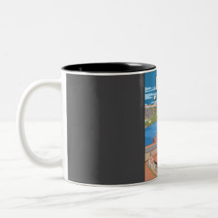 Lustiges Porto Portugal 5 Sterne Bewertung Reisepl Zweifarbige Tasse