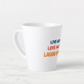 lustiges positives Zitat inspirierend Liebe Leben Milchtasse (Linke Ecke)