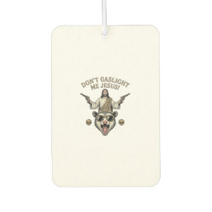 Lustiges Possum Jesus Vintage Gravur Shirt Design_ Autolufterfrischer