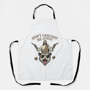 Lustiges Possum Jesus Vintage Gravur Shirt Design_ Schürze