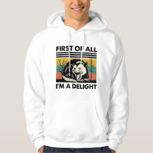 Lustiges Possum-Zitat - Zunächst einmal bin ich ei Hoodie