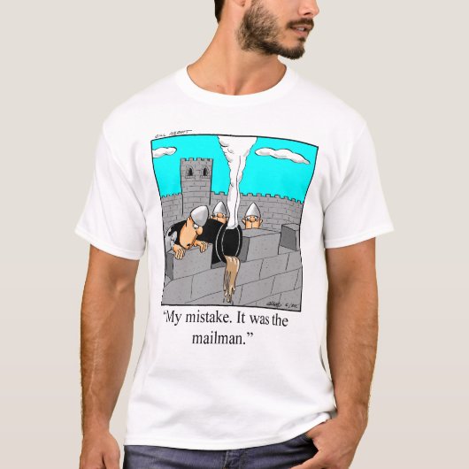 Lustiges Postbote T-Shirt (Vorderseite)