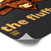 lustiges Poster "FLUFFY COW" (Ecke)