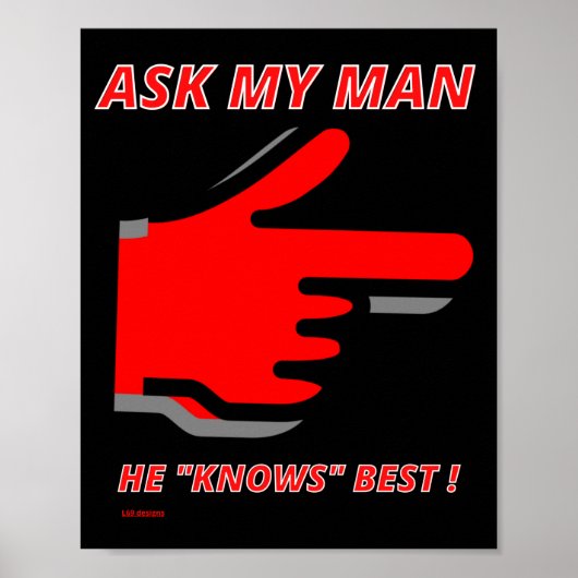lustiges Poster "FRAG MY." (Vorne)