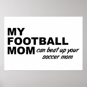 Lustiges Poster für Fußballmütter