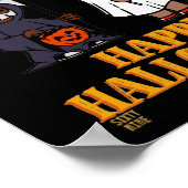 lustiges Poster "HALLOWEEN 1" (Ecke)