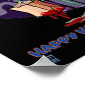 lustiges Poster "HAPPY HALLOWEEN 2" (Ecke)