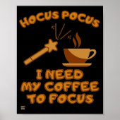lustiges Poster "HOCUS POCUS.." (Vorne)