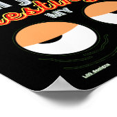 lustiges Poster "ICH SCHLAFE NICHT.." (Ecke)