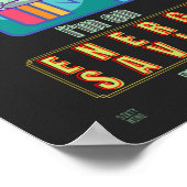 lustiges Poster "LAZY CAT" (Ecke)