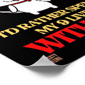 lustiges Poster "NIEDLICH CAT" (Ecke)