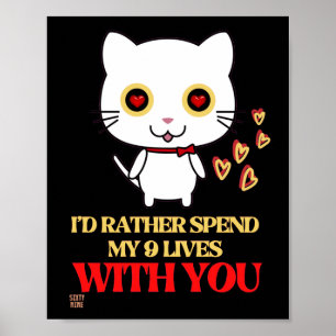 lustiges Poster "NIEDLICH CAT"