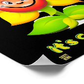 lustiges Poster "SMILE" (Ecke)