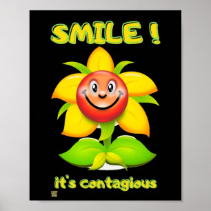 lustiges Poster "SMILE"