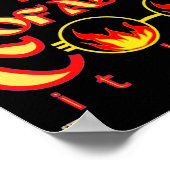 lustiges Poster "SOFAKING COOL" (Ecke)