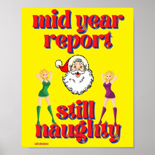 lustiges Poster "STILL NAUGHTY" (Vorne)