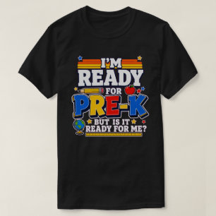 Lustiges Pre-K Zurück zur Schule - Retro-Kinder-T- T-Shirt