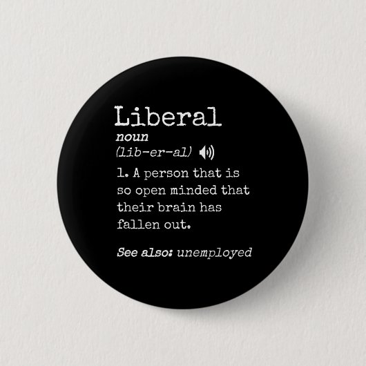 Lustiges Pro-Konservatives Meme Anti-Liberale Defi Button (Vorderseite)