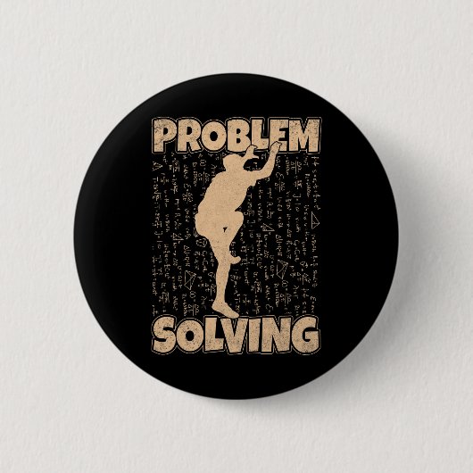 Lustiges Problemlösungs- Rockklettern Bouldering P Button (Vorderseite)