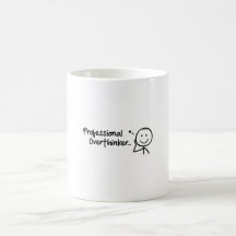 Lustiges Profi-Überdenker-Tassendesign