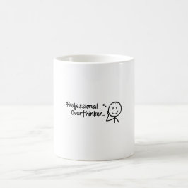 Lustiges Profi-Überdenker-Tassendesign Kaffeetasse