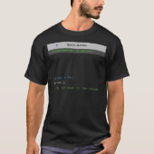 Lustiges Programmierer-Code-Bug-Paradoxon Tech-Hum T-Shirt (Vorderseite)