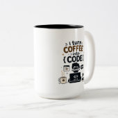 Lustiges Programmierer-Design Zweifarbige Tasse (VorderseiteRechts)