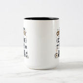 Lustiges Programmierer-Design Zweifarbige Tasse (Mittel)