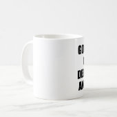 Lustiges Programmierungszitat Kaffeetasse (Vorderseite Links)