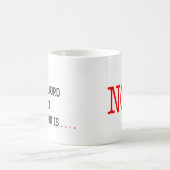 Lustiges Projekt-Managements-Sprichwort nein Kaffeetasse (Mittel)