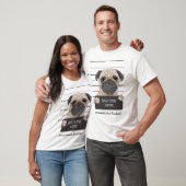 Lustiges Pug-Mugshot T-Shirt (Unisex)