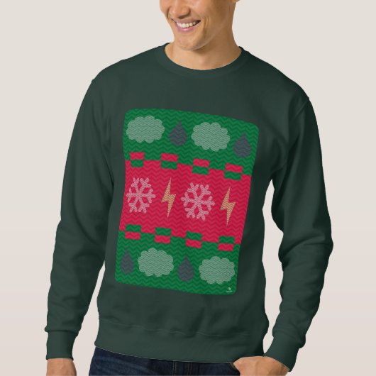 Lustiges Pullover-Wetter-Feiertagsdesign Sweatshirt (Vorderseite)