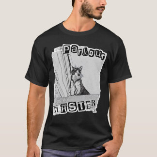 Lustiges Punk-Kitty-Design für Parkour-Meister T-Shirt