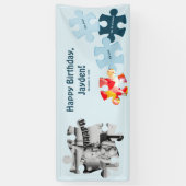 Lustiges Puzzle mit individuellem Bild Text Alles  Banner (Vertikal)