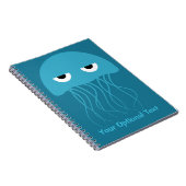 Lustiges Quallengewohnheitsnotizbuch Notizblock (Rechte Seite)