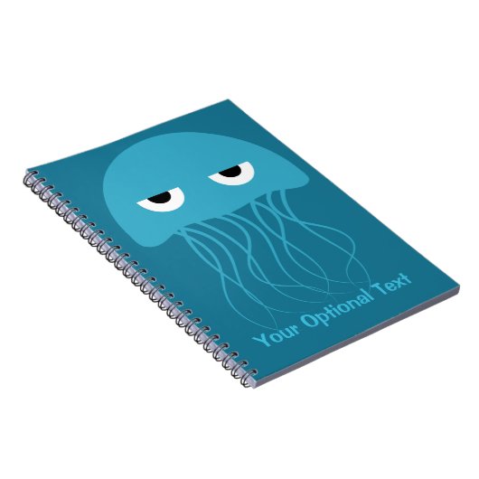 Lustiges Quallengewohnheitsnotizbuch Notizblock (Rechte Seite)