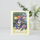 "Lustiges Quartett" Vintage German Postkarte (Stehend Vorderseite)