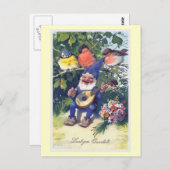 "Lustiges Quartett" Vintage German Postkarte (Vorne/Hinten)