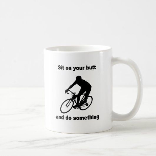 Lustiges Radfahren Kaffeetasse (Rechts)