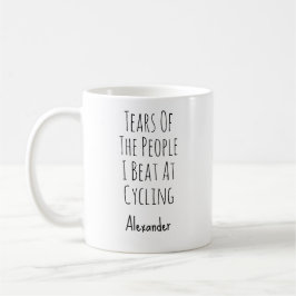 Lustiges Radfahren Kaffeetasse