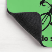 Lustiges Radfahren Mousepad (Ecke)