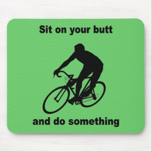 Lustiges Radfahren Mousepad
