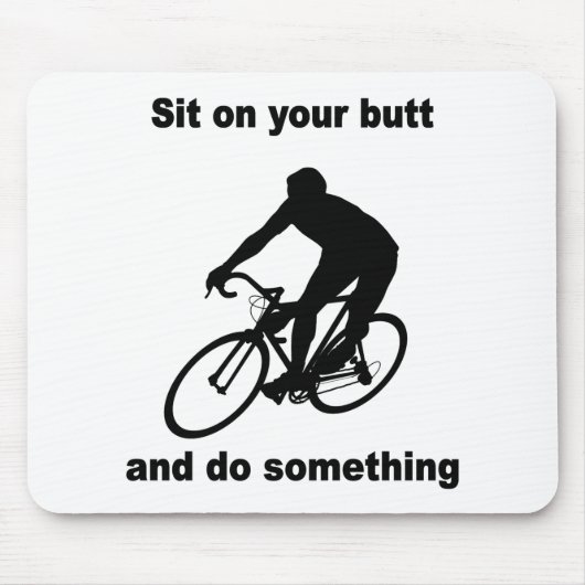 Lustiges Radfahren Mousepad (Vorne)