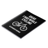 Lustiges Radfahren Notizblock (Linke Seite)