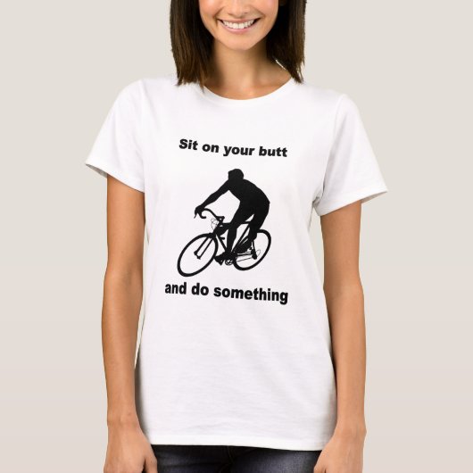 Lustiges Radfahren T-Shirt (Vorderseite)