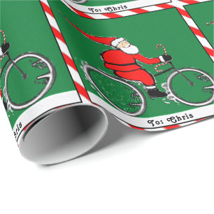 Lustiges Radfahrer-Geschenk für die Feiertage Geschenkpapier