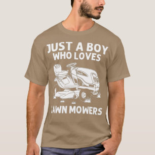 Lustiges Rasengeschenk für Jungen Kinder Rasenmähe T-Shirt